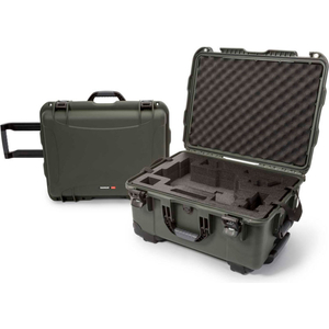 NANUK 950 WATERPROOF DJI RONIN-M CASE W/ FOAM 22-13/16"L X 18-5/16"W X 11-11/16"H OLIVE by Plasticase Inc.