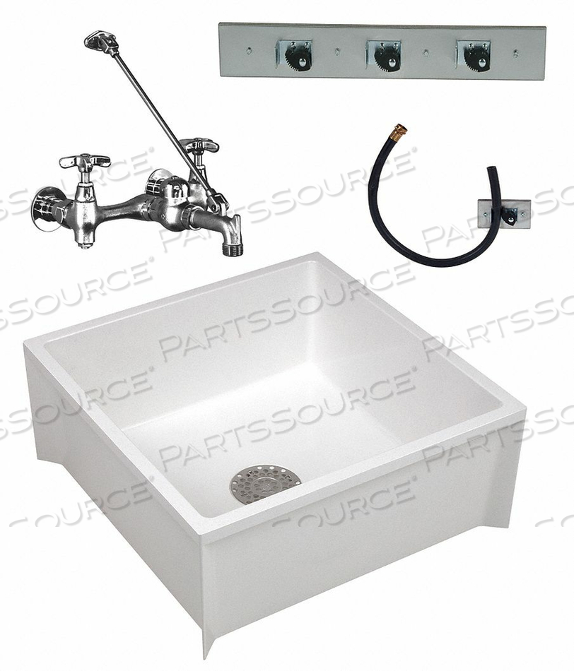 MOP SINK KIT 24 IN L 24 IN W 10 IN H by Mustee MOP SINK KIT 24 IN L 24 IN W 10 IN H by Mustee