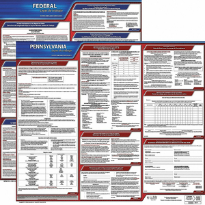 LABOR LAW POSTER FED/STA PA SP 20INH 3YR by J.J. Keller & Associates