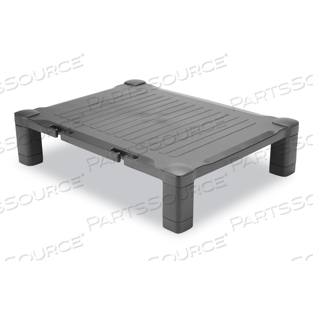ADJUSTABLE RECTANGULAR MONITOR STAND, 17" X 13" X 3.75" TO 5.75", BLACK, SUPPORTS 22 LBS by Mind Reader ADJUSTABLE RECTANGULAR MONITOR STAND, 17" X 13" X 3.75" TO 5.75", BLACK, SUPPORTS 22 LBS by Mind Reader