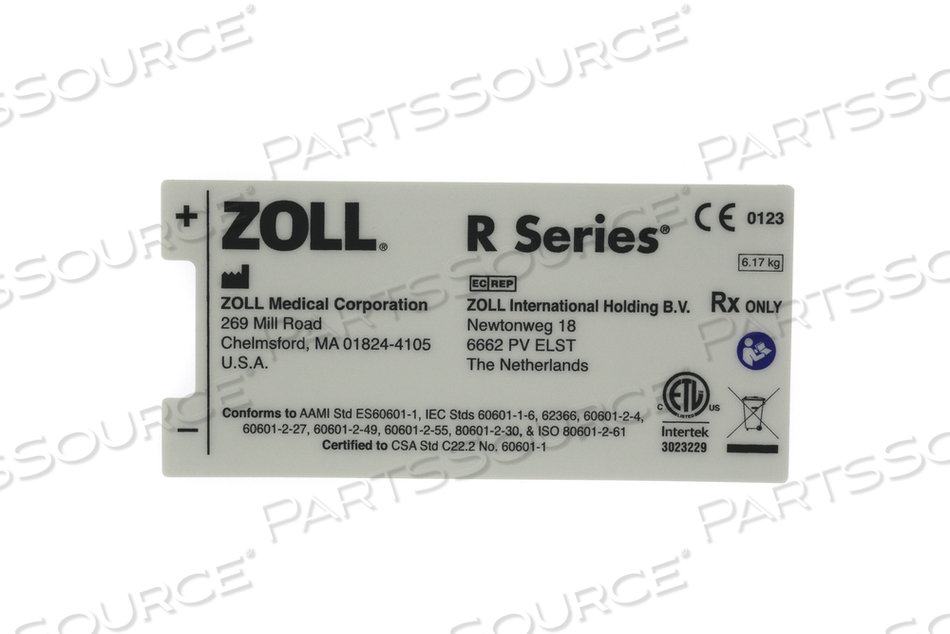 BATTERY WELL LABEL by ZOLL Medical Corporation
