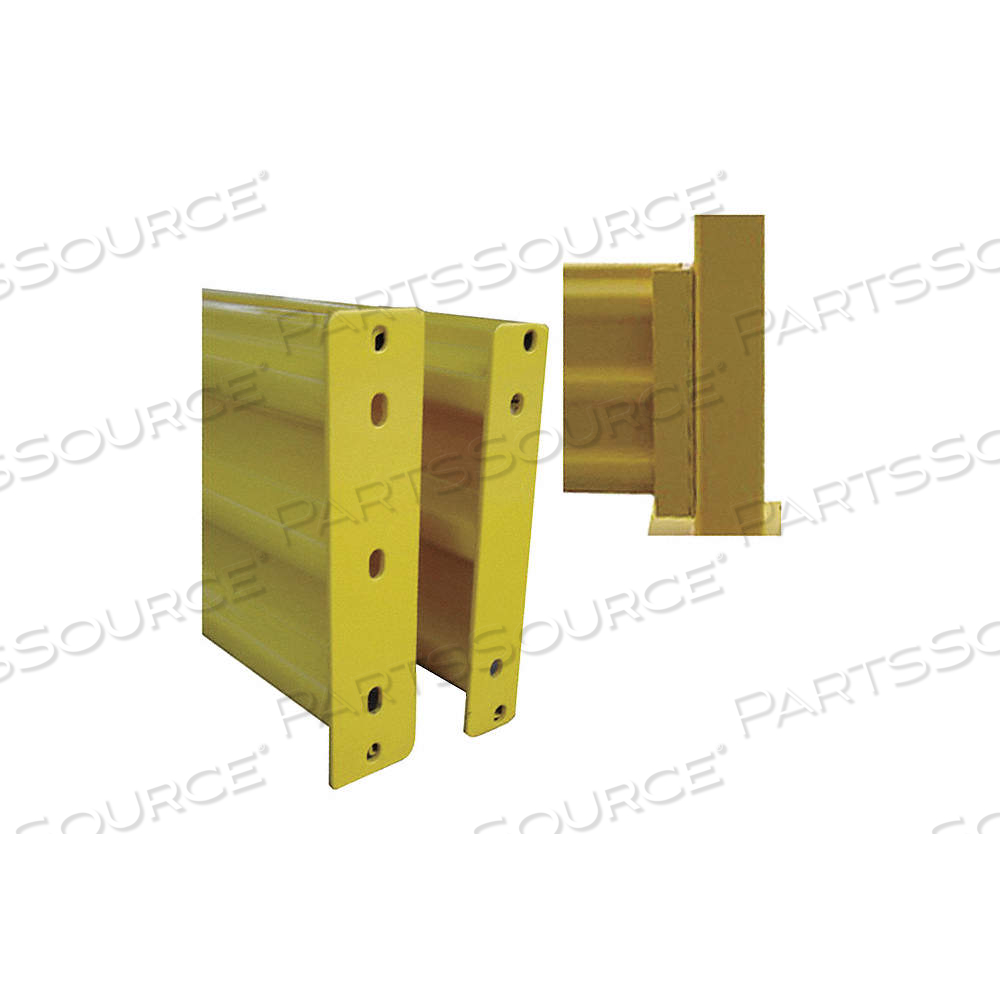 GUARD RAIL, 5/8 IN MOUNTING HOLE DIA, GUARDRAIL, STRAIGHT, STEEL, POWDER COATED by Approved Vendor