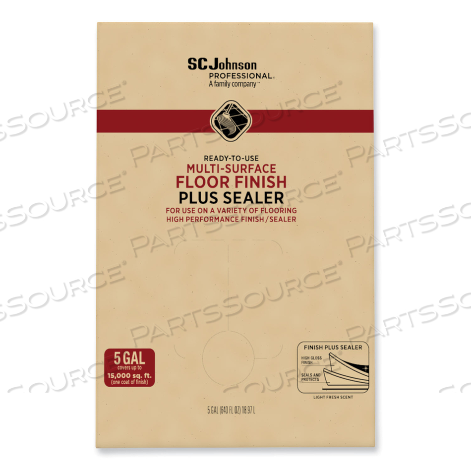 READY-TO-USE MULTI-SURFACE FLOOR FINISH PLUS SEALER, LIGHT FRESH SCENT, 5 GAL BAG-IN-BOX 