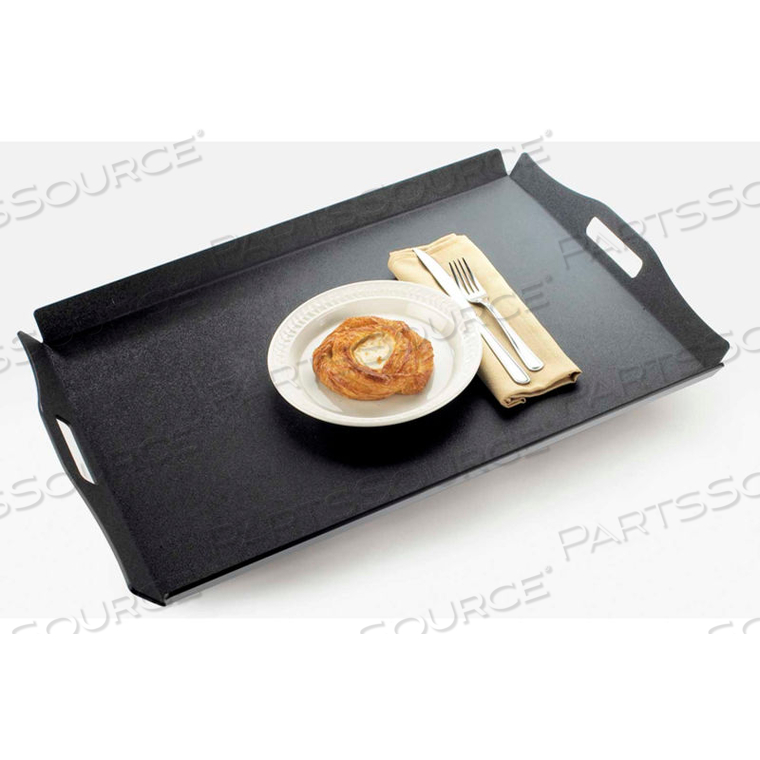 BLACK ROOM SERVICE TRAY 16"W X 13"D X 1"H 