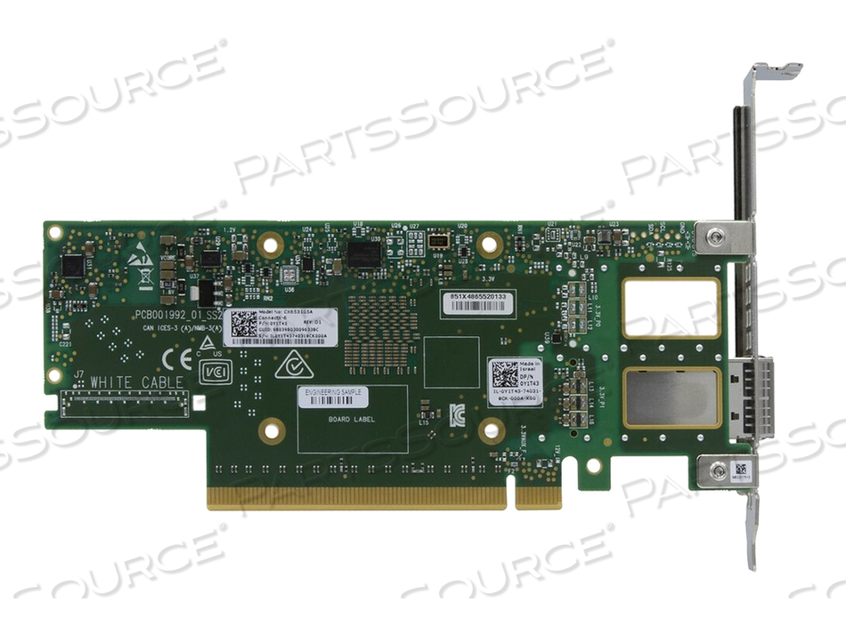 MELLANOX CONNECTX-6 VPI MCX653105A-ECAT-SP, SINGLE PACK, NETWORK ADAPTER, PCIE 4.0 X16, 100GB ETHERNET / 100GB INFINIBAND QSFP28 X 1 by NVIDIA MELLANOX CONNECTX-6 VPI MCX653105A-ECAT-SP, SINGLE PACK, NETWORK ADAPTER, PCIE 4.0 X16, 100GB ETHERNET / 100GB INFINIBAND QSFP28 X 1 by NVIDIA