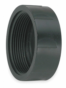 THREADED CAP, 1 1/2 IN FITTING PIPE SIZE, SCHEDULE 40, FEMALE NPT, BLACK by Charlotte Pipe And Foundry Co.