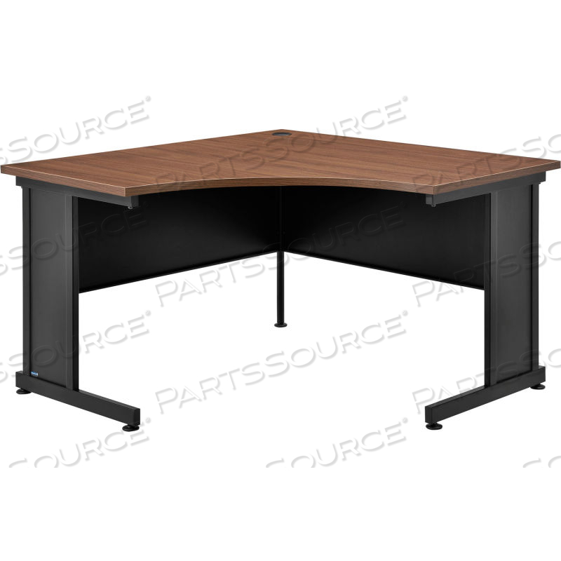 INTERION 48"W CORNER DESK - WALNUT 