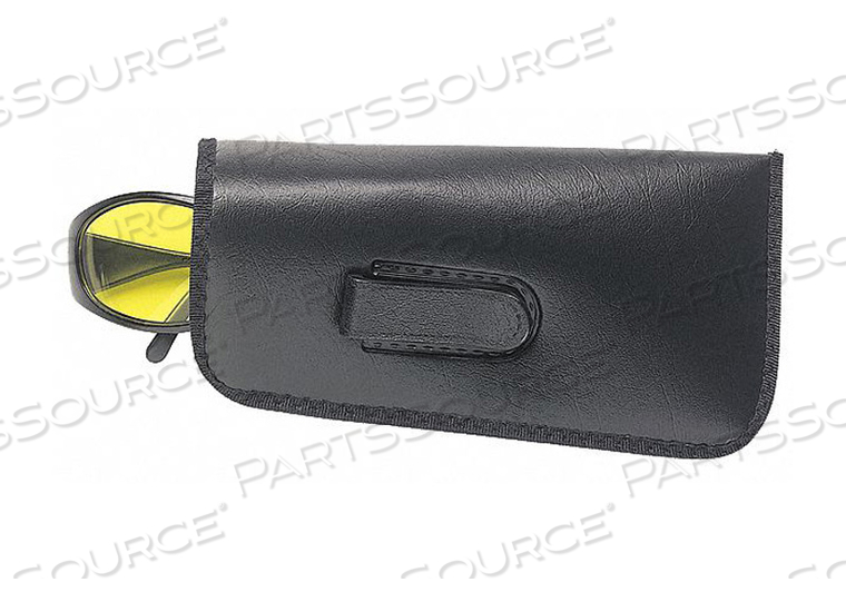 EYEWEAR CASE BLACK VINYL W/CLIP 