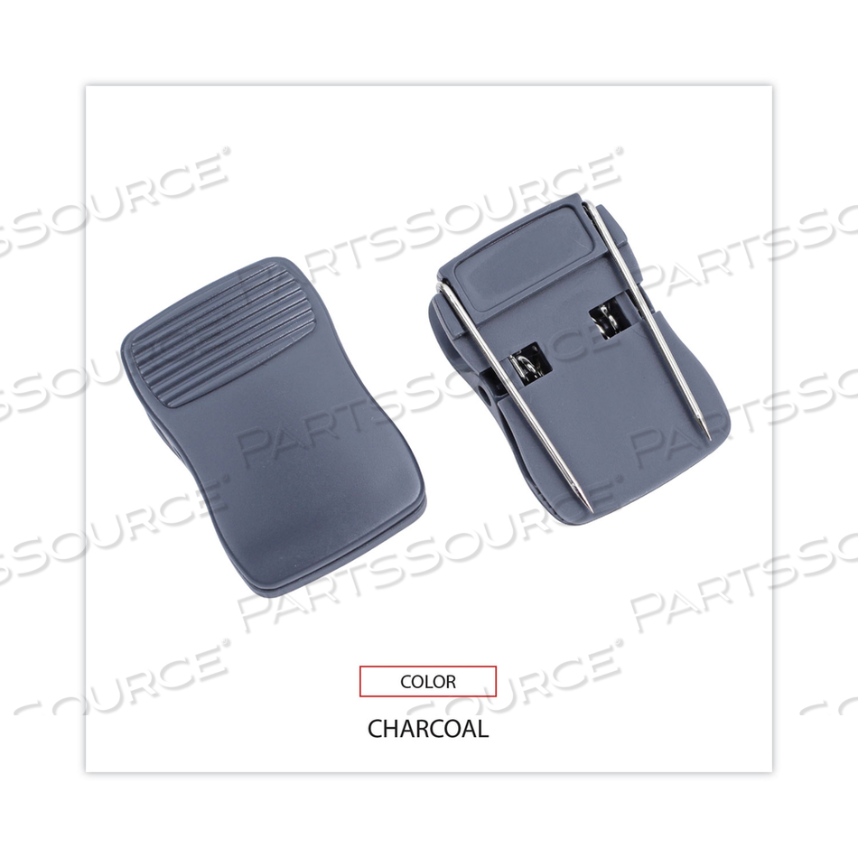 DELUXE RECYCLED CUBICLE CLIPS, 40 SHEET CAPACITY, CHARCOAL by Universal DELUXE RECYCLED CUBICLE CLIPS, 40 SHEET CAPACITY, CHARCOAL by Universal