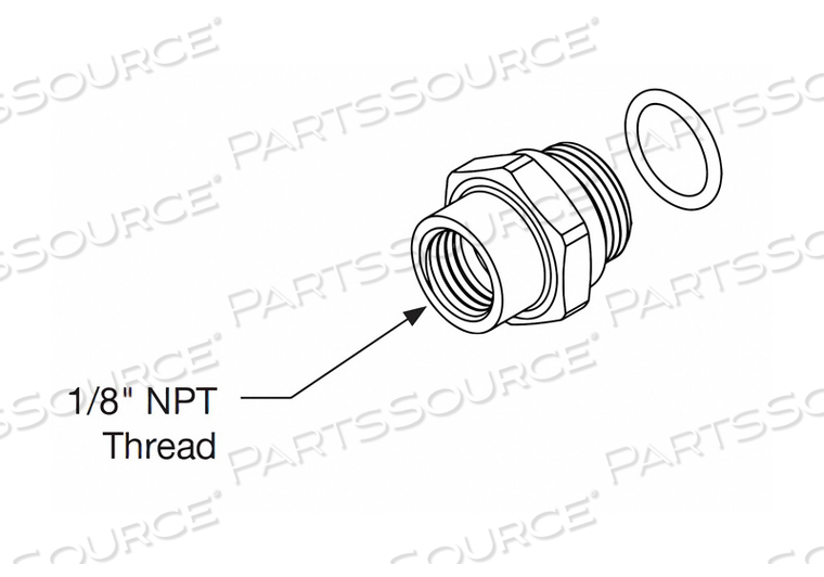 CHARGING ADAPTER SS MATERIAL PK5 by Oval Fire Products Corporation