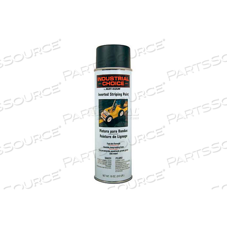 S1600 SYSTEM INVERTED STRIPING PAINT AEROSOL, BLACK by Rust-Oleum S1600 SYSTEM INVERTED STRIPING PAINT AEROSOL, BLACK by Rust-Oleum