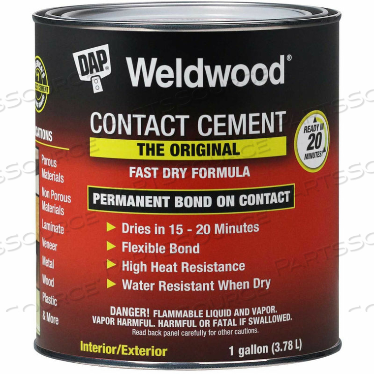 WELDWOOD ORIGINAL CONTACT CEMENT - 1 GAL., TAN - 