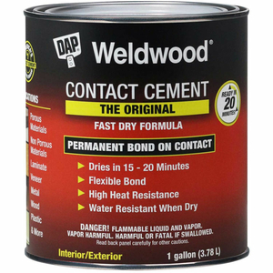 WELDWOOD ORIGINAL CONTACT CEMENT - 1 GAL., TAN - by DAP Products Inc.