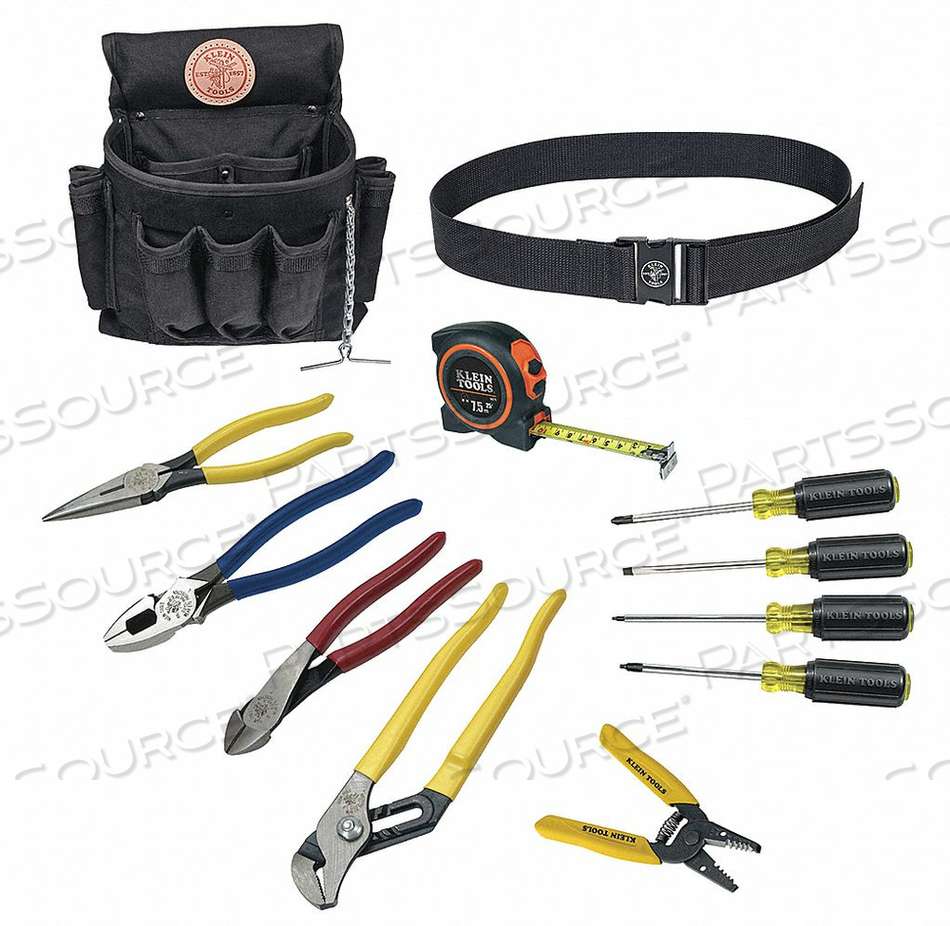 12-PIECE ELECTRICIAN TOOL SET by Klein Tools