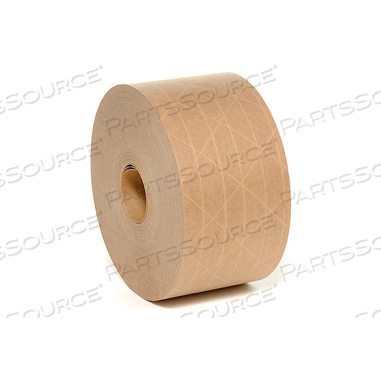 HEAVY-DUTY REINFORCED WATER ACTIVATED KRAFT TAPE 3" X 375' TAN by Holland Manufacturing Company, Inc. HEAVY-DUTY REINFORCED WATER ACTIVATED KRAFT TAPE 3" X 375' TAN by Holland Manufacturing Company, Inc.