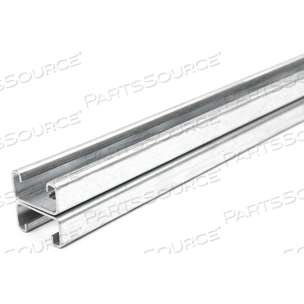 STRUT CHANNEL, SLOTTED BACK-TO-BACK, STEEL, PRE-GALVANIZED, 3 FT OVERALL LG, SILVER, SLOTTED by Approved Vendor STRUT CHANNEL, SLOTTED BACK-TO-BACK, STEEL, PRE-GALVANIZED, 3 FT OVERALL LG, SILVER, SLOTTED by Approved Vendor