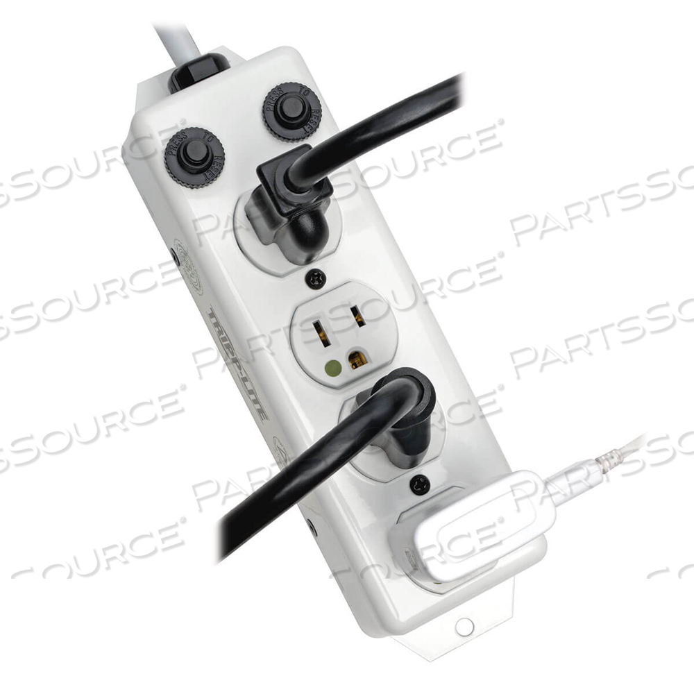 POWER STRIP MEDICAL 120V 5-15R-HG 4 OUTLET UL 1363A 2FT CORD by Tripp Lite