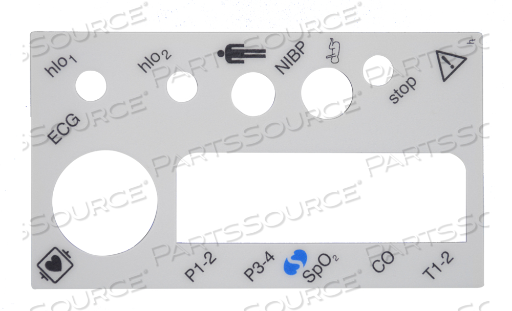 Spacelabs Module Handle Labels 334-6851-02 Spacelabs Healthcare LABEL,COMMAND MODULE,914 96-C,ARCTIC ...