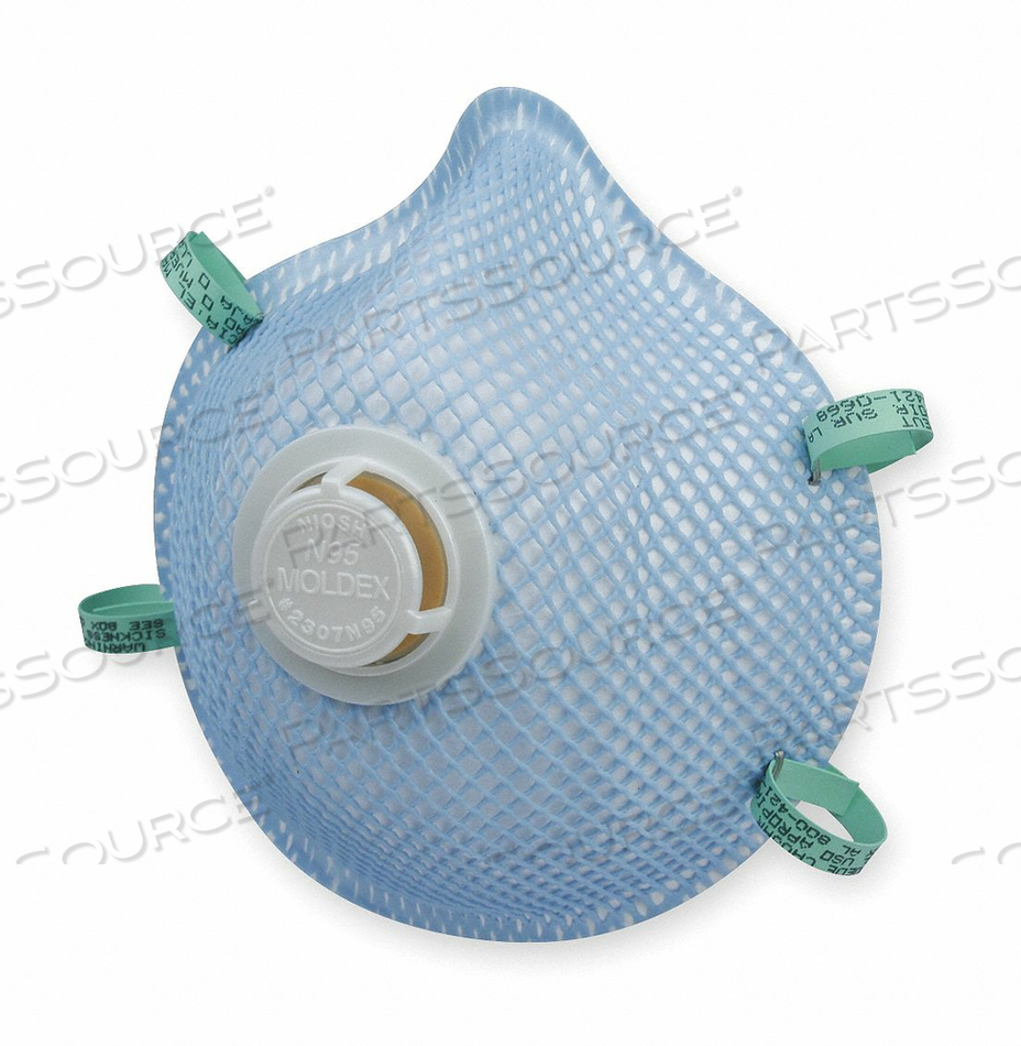 DISPOSABLE RESPIRATOR S N95 MOLDED PK10 by Moldex DISPOSABLE RESPIRATOR S N95 MOLDED PK10 by Moldex