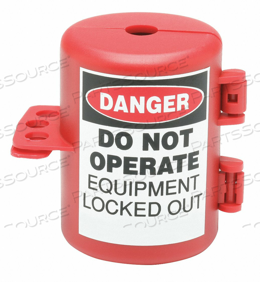 PLUG LOCKOUT RED 3 D X 3 L by Ability One PLUG LOCKOUT RED 3 D X 3 L by Ability One