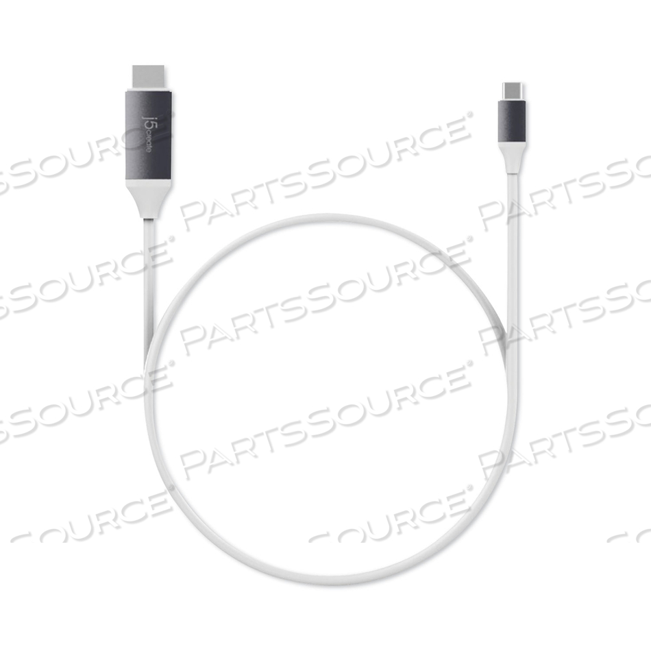 HDMI 4K AUDIO/VIDEO CABLE, 6 FT, WHITE by j5create HDMI 4K AUDIO/VIDEO CABLE, 6 FT, WHITE by j5create