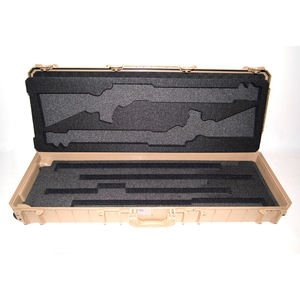 MULTIFIT DUAL SHOTGUN CASE WATERTIGHT, 46-5/8"X16-3/4"X6-7/8" TAN by Quick Fire Cases