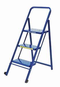 FOLDING ROLLING LADDER STEEL 30 IN.H by Ballymore