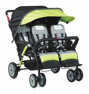 QUAD SPORT SPLASH FOLDING STROLLER, LIME GREEN by Foundations