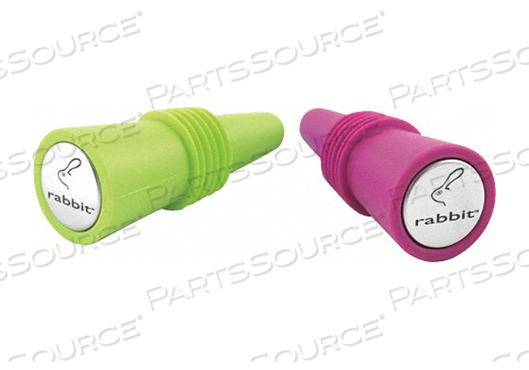 BOTTLE STOPPERS ASSORTED PK2 by Rabbit