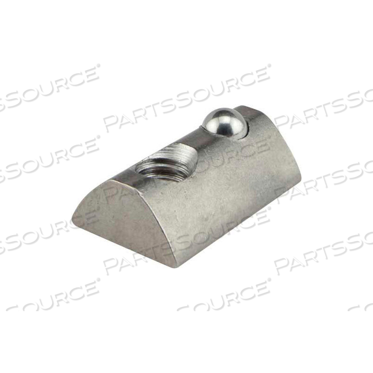 STAINLESS STEEL ROLL-IN T-NUT W/BALL SPRING by 80/20 Inc. STAINLESS STEEL ROLL-IN T-NUT W/BALL SPRING by 80/20 Inc.