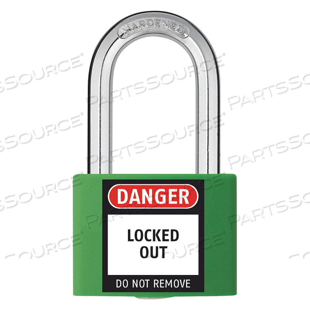 LOCKOUT PADLOCK, KEYED ALIKE, ALUMINUM, COMPACT BODY BODY SIZE, HARDENED STEEL, STD by Approved Vendor
