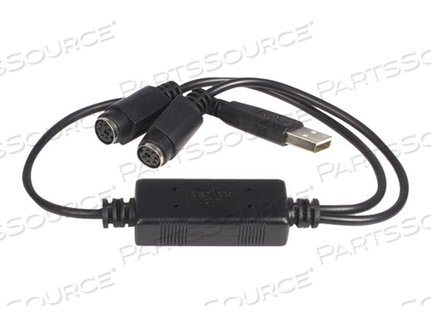 CONVERT A PS/2 KEYBOARD AND MOUSE TO A SINGLE USB INTERFACE - USB TO PS2 ADAPTER by StarTech.com Ltd.