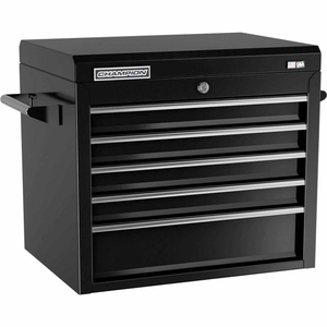 CHAMPION FMPRO 27"W X 20"D X 23-5/8"H 5 DRAWER BLACK CHEST by Independent Design Inc