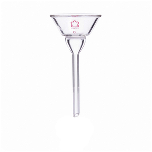 FRITTED HIRSCH FILTER FUNNEL, GLASS, BOROSILICATE GLASS, BOROSILICATE GLASS, TYPE I by Approved Vendor