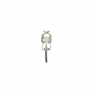 ROUND HALOGEN SOCKET W/SPRING CLIP AND 8-IN. LEADS by Satco