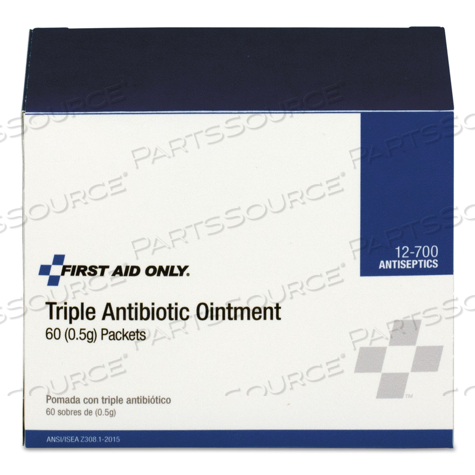 TRIPLE ANTIBIOTIC OINTMENT, 0.5 G PACKET by Pac-Kit TRIPLE ANTIBIOTIC OINTMENT, 0.5 G PACKET by Pac-Kit