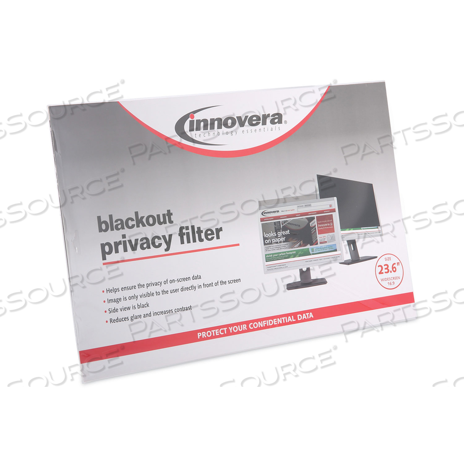 BLACKOUT PRIVACY MONITOR FILTER FOR 23.6" WIDESCREEN FLAT PANEL MONITOR, 16:9 ASPECT RATIO by Innovera