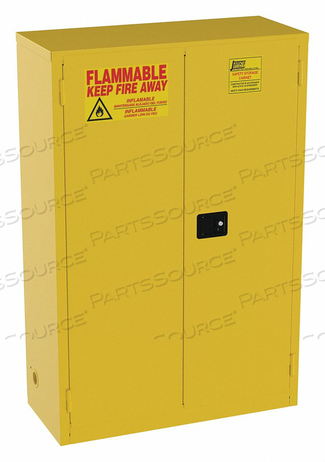 CABINET 2-DR 45 GAL FLAMMABLE 18X65X43 by Jamco