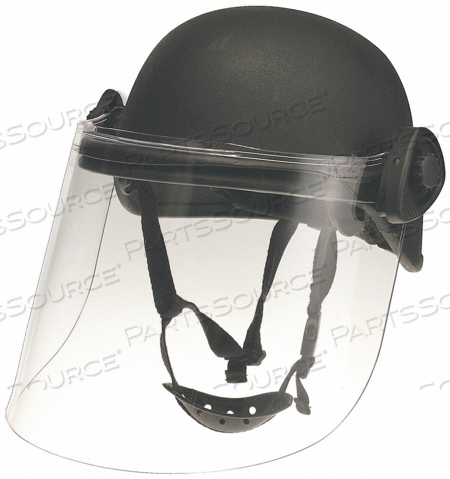 FACE SHIELD BLACK LARGE SHORT by United Shield International LLC