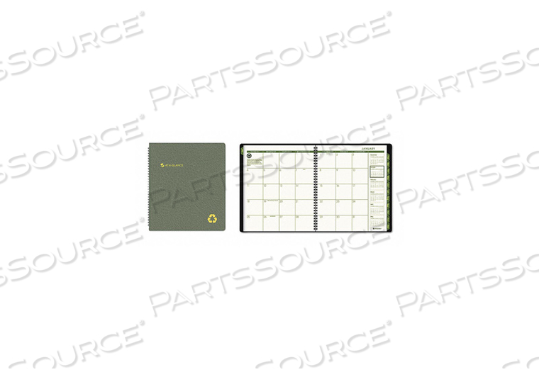 PLANNER MONTHLY 9 X 11IN BLACK by At-A-Glance PLANNER MONTHLY 9 X 11IN BLACK by At-A-Glance