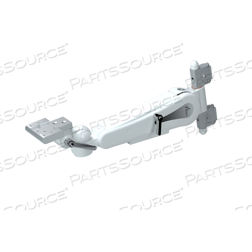 ADJUSTABLE HEIGHT MONITOR ARM, AMICO VERTICAL MOUNT, PHILIPS INTELLIVUE SHELF W/30 DEGREE TILT LIMIT by Amico Accessories