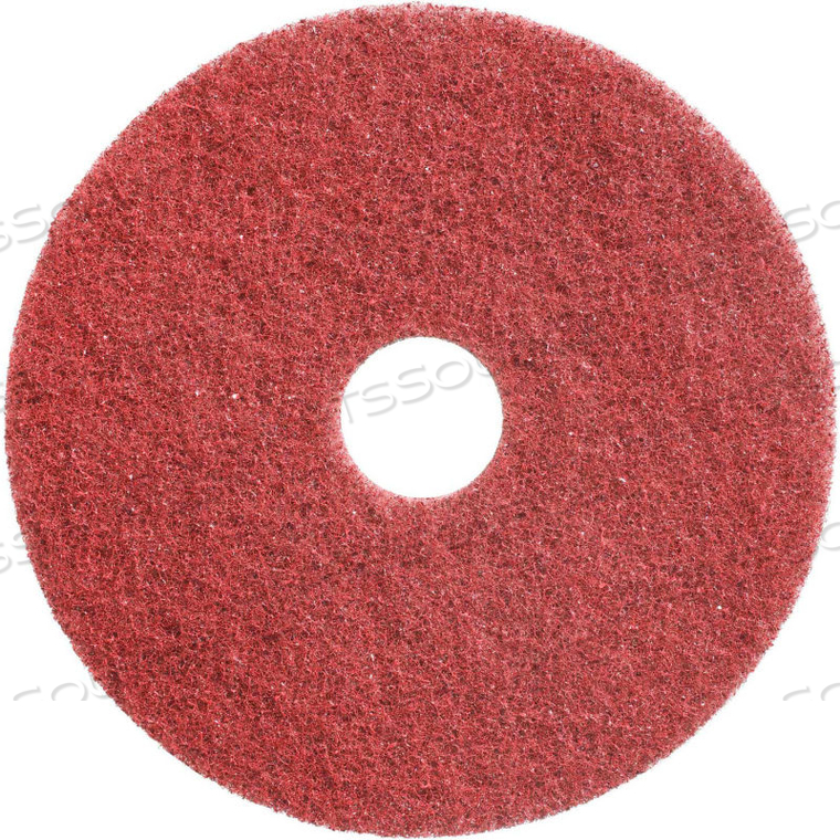 DIAMOND POLISHING 20" SCRUBBING PAD, 400 GRIT RED, 2 PER CASE by Americo Manufacturing Co.