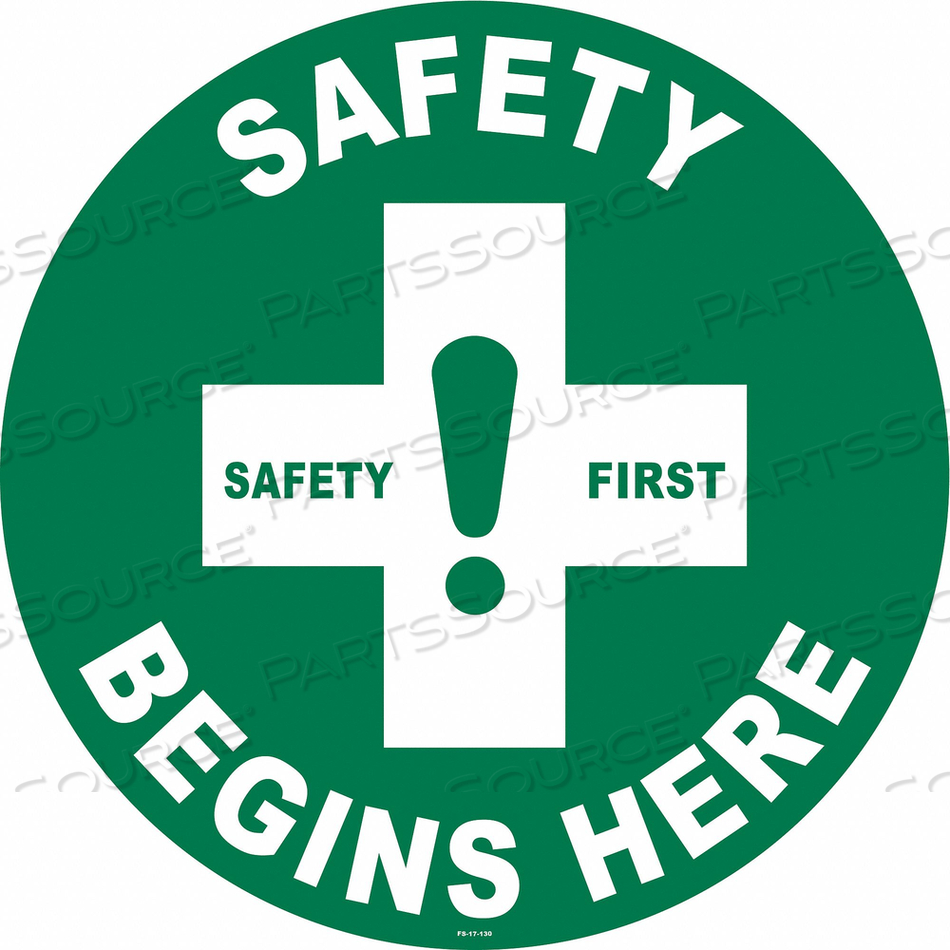 FLOOR SIGN 17 W 17 H UV RESISTANT VINYL by Strance, Inc.