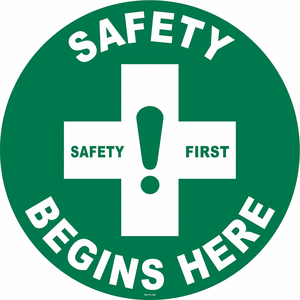 FLOOR SIGN 17 W 17 H UV RESISTANT VINYL by Strance, Inc.