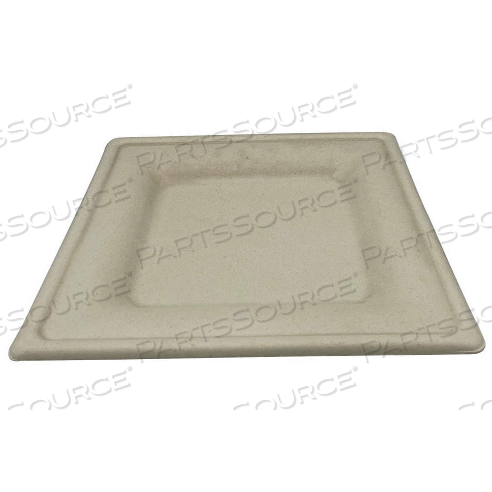 DISPOSABLE FIBER PLATE, IVORY, HEAVY-WT, 10 IN X 10 IN DISPOSABLE PLATE SIZE by Approved Vendor