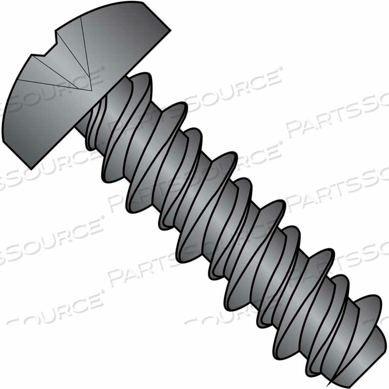 #10 X 5/8 #8HD PHILLIPS PAN HIGH LOW SCREW FULLY THREADED BLACK OXIDE - PKG OF 6000 