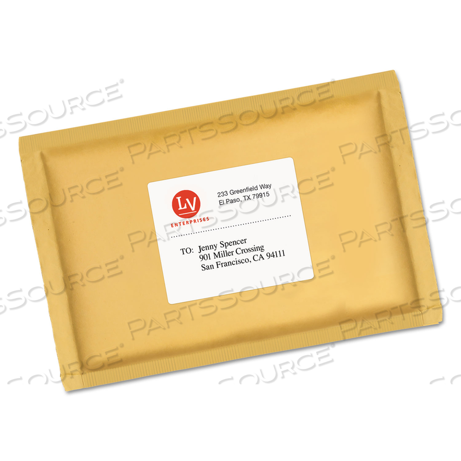 WHITE SHIPPING LABELS-BULK PACKS, INKJET/LASER PRINTERS, 3.33 X 4, WHITE, 6/SHEET by Avery WHITE SHIPPING LABELS-BULK PACKS, INKJET/LASER PRINTERS, 3.33 X 4, WHITE, 6/SHEET by Avery