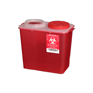 PLASTI-PRODUCTS 8-QUART BIG MOUTH SHARPS CONTAINER, RED, CASE OF 20 by PPI