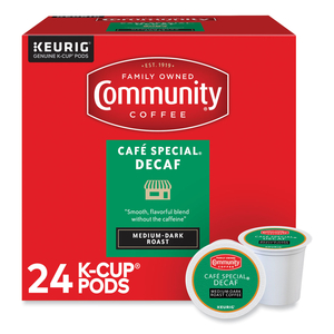 CAFE SPECIAL DECAF K-CUP, 24/BOX by Community Coffee