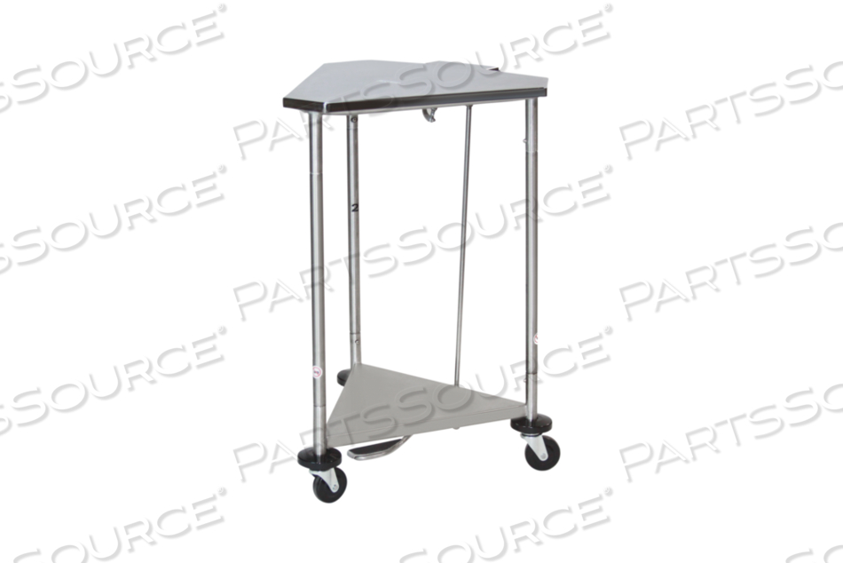 HAMPER TRIANGULAR SPACE SAVER FOOT OPERATED PNEUMATIC TOP by Blickman HAMPER TRIANGULAR SPACE SAVER FOOT OPERATED PNEUMATIC TOP by Blickman